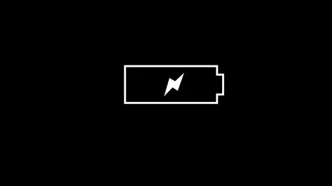 Battery Charging icon animated video Stock Footage 291319701