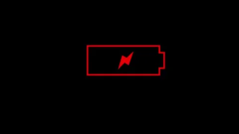 Battery Charging icon animated video Stock Footage 291319703