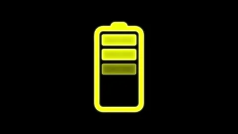 Battery charging icon animation. charging icon, simple battery charging and.. Stock Footage 303069369