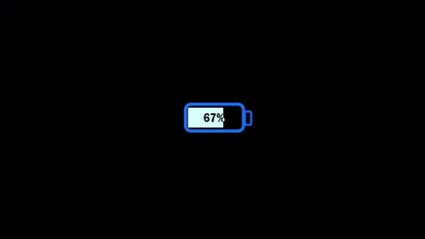 Battery charging icon animation 스톡 동영상 171335134