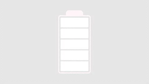 Battery Charging Icon Animation. Loop Animation. Alpha Channel Stock Footage 283243633