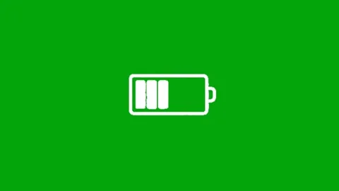 Battery Charging Icon Animation Loop Stockbeeldmateriaal 340514086