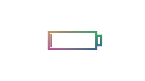 Battery charging icon animation. movement liquid electron background. anima.. Stock Footage 309383311