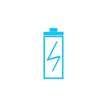 Battery Charging icon flat. Stock Illustration