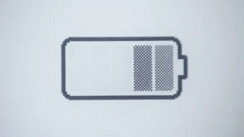 Battery charging indicator. Macro Vídeo Stock 85463498