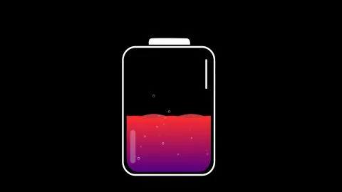 Battery charging Indicator or progress bar , 4k High Quality, 3D Render Stock Illustration