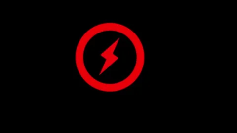 Battery charging with power icon animated video Stock Footage 290420057