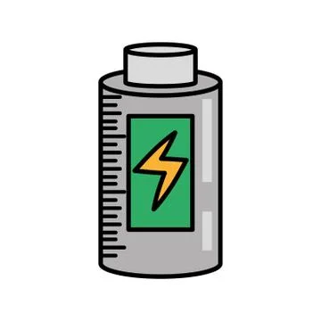 Battery charging power image Stock Illustration