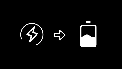 Battery Charging Process Stock Footage 334237742