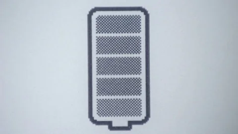 Battery charging symbol closeup 動画素材 85463572