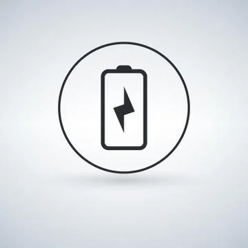 Battery Charging vector icon Illustrazione stock