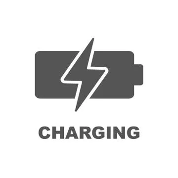 Battery Charging vector icon Illustrazione stock