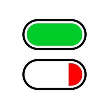 Battery charging vector icon on white isolated background Stock Illustration