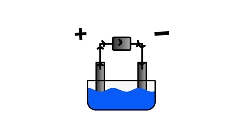 Battery Charging with Water Level Symbol Stock Footage 335638047