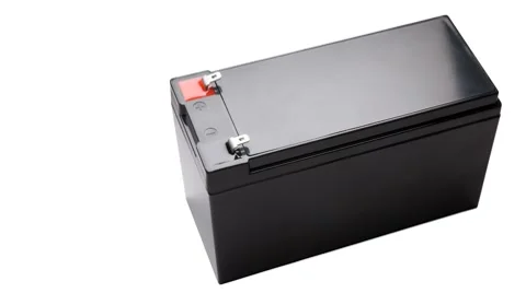 Battery closeup isolated Stockbeeldmateriaal 8835958