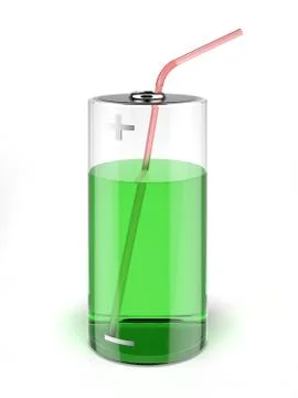 Battery cocktail Stock Illustration