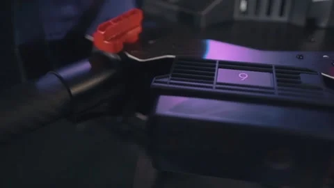 Battery compartment. Copter. Stock Footage 244734316