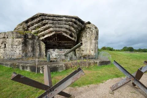 Battery of Crisbecq Stock Photos