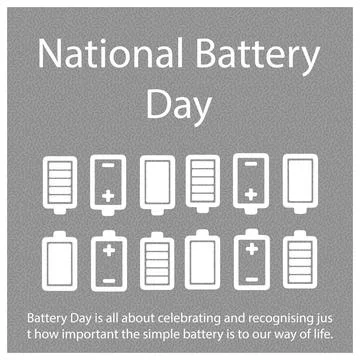 Battery Day Stock Illustration
