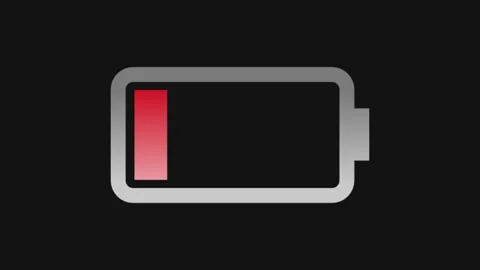 Battery is decreasing 库存影片 294193972