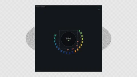 Battery Diagnostics HUD Animation Seamless Loop Stock Footage 342200540