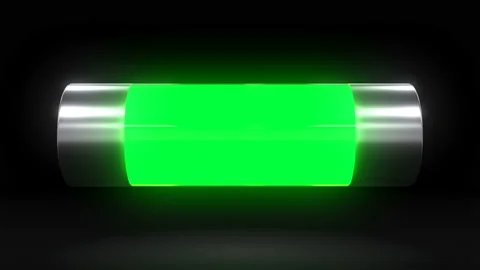 Battery discharging animation shows electronic device battery discharge process Video stock 127963643
