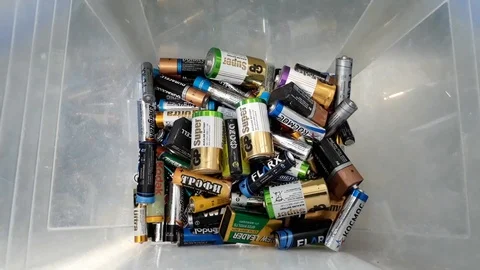 Battery disposal Stock Footage 112621065