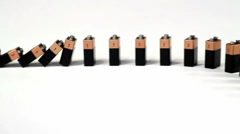 Battery Dominos2 Stock Footage 6127195