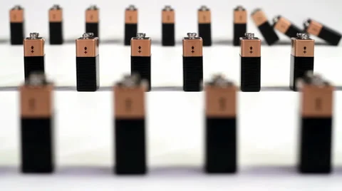 Battery Dominos5 Stock Footage 6127364