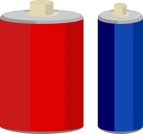 Battery Electricity Source Stock Illustration