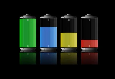 Battery Energy Indicator Stock Illustration