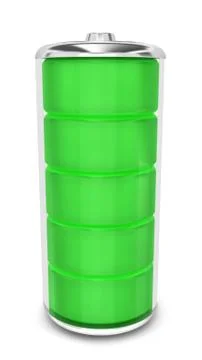 Battery with energy level Stock Illustration