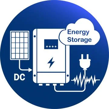 Battery Energy Storage Ilustração Stock
