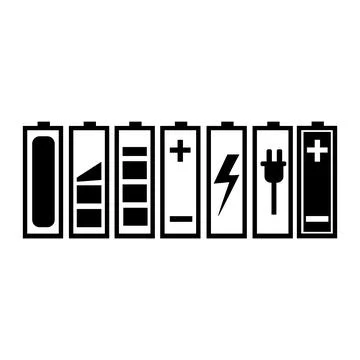 Battery Energy Vector Logo Template Stock Illustration