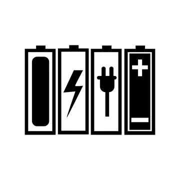 Battery Energy Vector Logo Template Stock Illustration