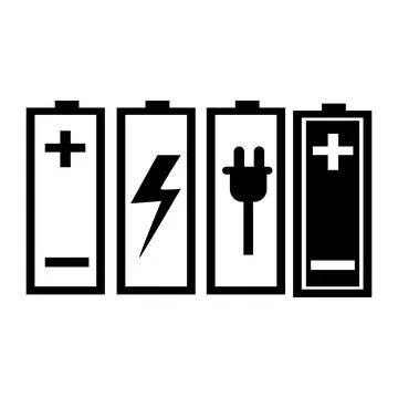 Battery Energy Vector Logo Template Stock Illustration