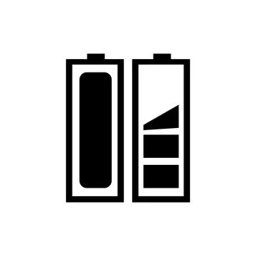 Battery Energy Vector Logo Template Illustrazione stock