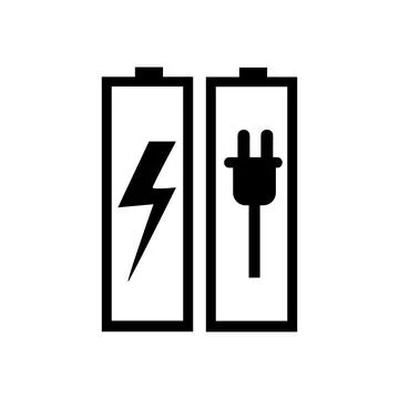 Battery Energy Vector Logo Template Stock Illustration