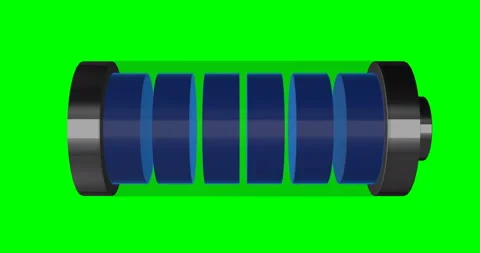 Battery Flashes ICON 3d Animation Loop Stock Footage 194049719