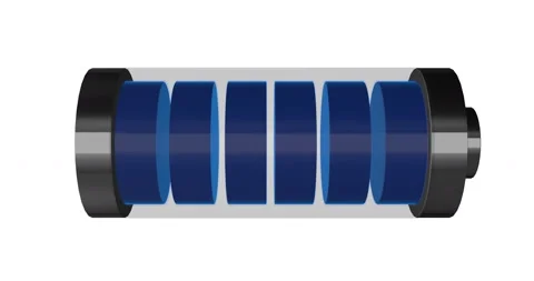 Battery Flashes ICON 3d Animation Loop Stock Footage 194049901