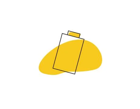 Battery Flat Icon on white background in vector illustration Stock Illustration