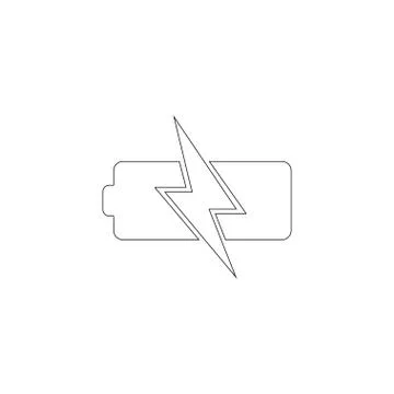 Battery. flat vector icon Stock Illustration