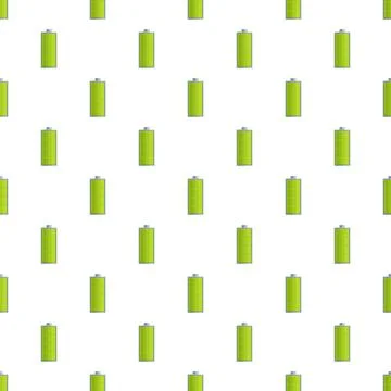 Battery full charge level power seamless pattern Illustrazione stock