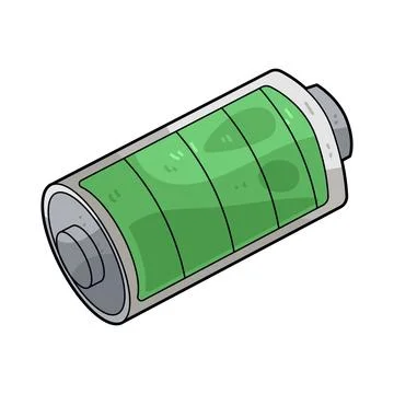 Battery full illustration Stock Illustration
