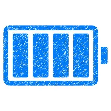 Battery Grunge Icon Stock Illustration