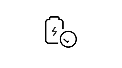 Battery Icon Animation Charging Sequence Stock Footage 313011080