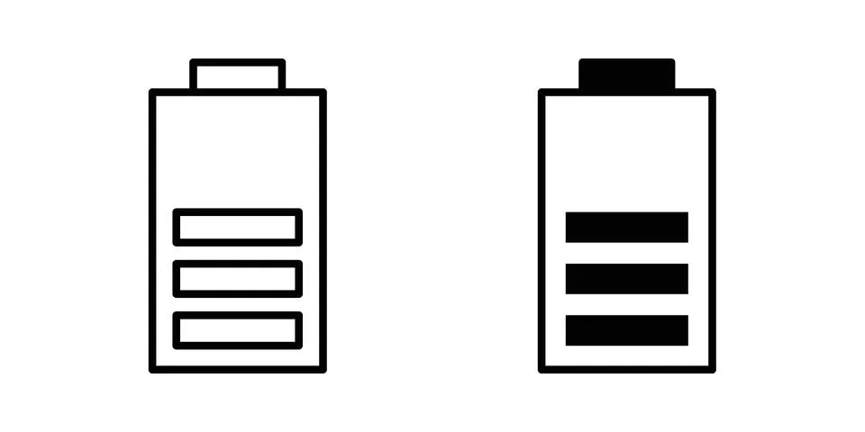 Battery icon concept. best for web design Stock Illustration