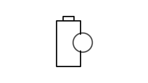 Battery icon featuring a check mark, indicating full charge or succes.. Stock Footage 333462125