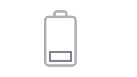 Battery icon featuring a gear symbolizing energy management and time effici.. Stock Footage 334778203