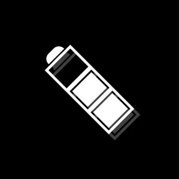 Battery icon flat Stock Illustration